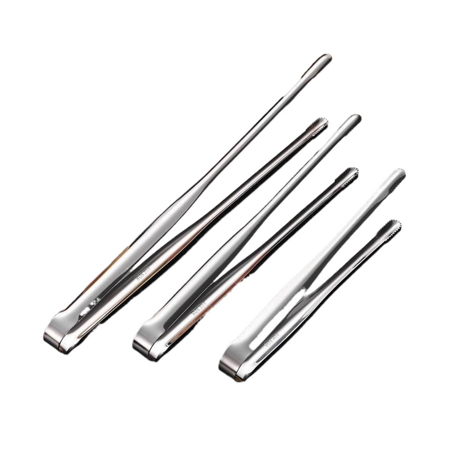 Jtksscs 1Pc Silver A Tongs 1Pc Stainless Steel Grill Tongs Cooking Utensils For Bbq Baking Silver