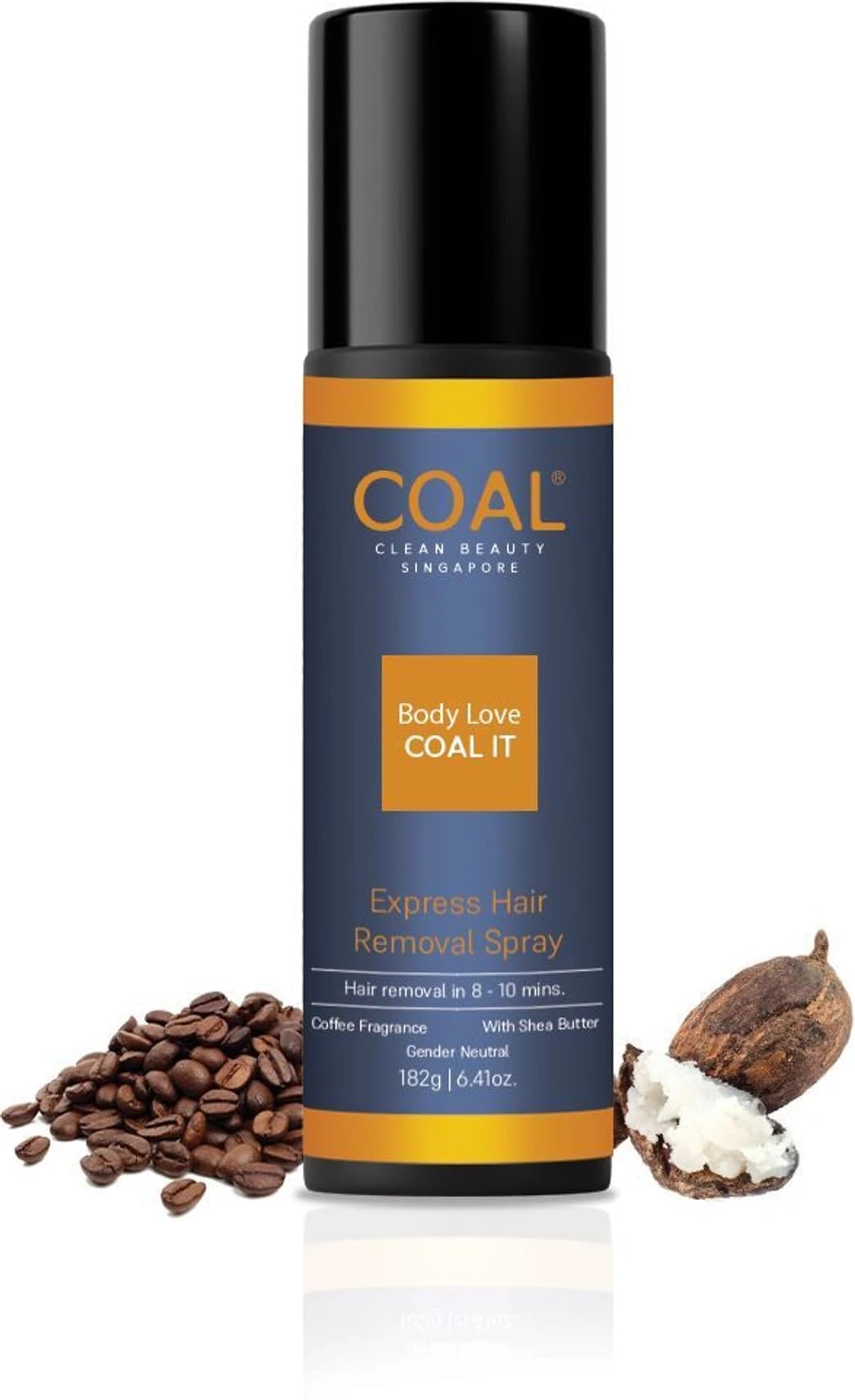 COAL Clean Beauty Express Hair Removal Spray with Coffee Fragrance | DIY Quick, Painless Unwanted Hair Removal in 10 Minutes | Unisex | All Hair Types | 182g-image-41