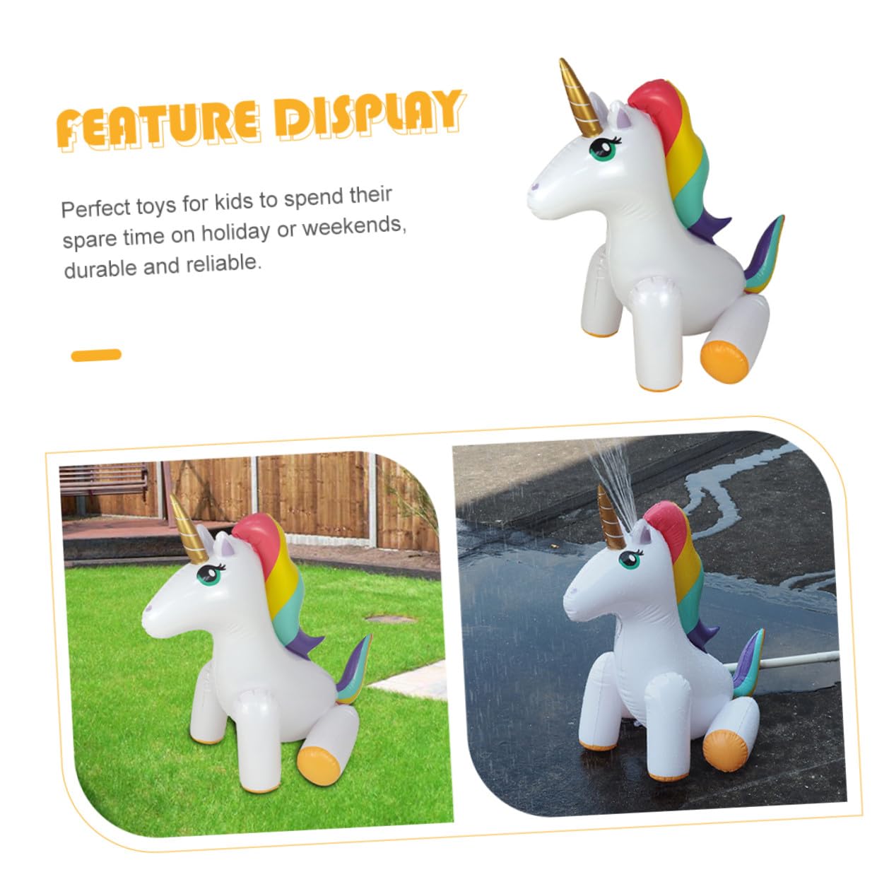 Spruzzatore Gonfiabile Unicorno Giocattolo Pvc per Ragazzo Ragazza