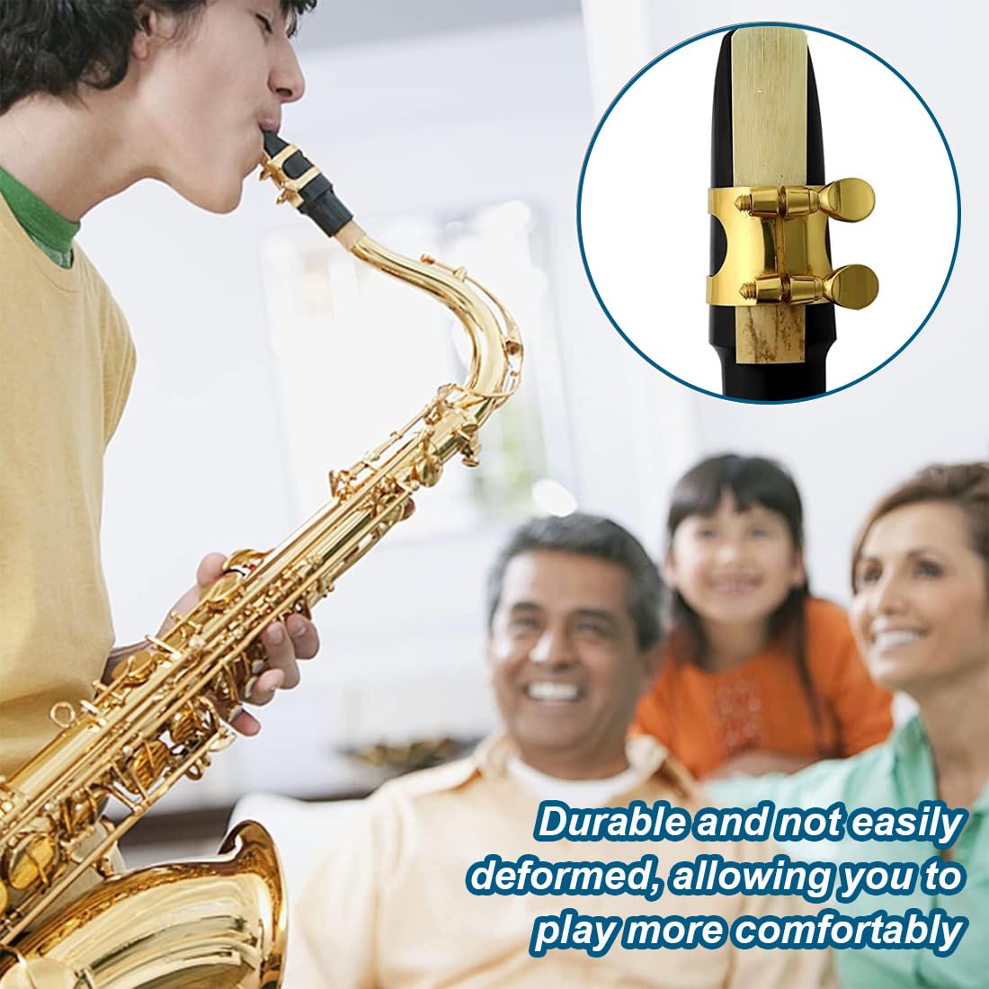 40 Stück Mundstückkissen Bissgummi Klarinette 0,8mm Alt-Tenor-Saxophon-Klarinette-Mundstück-Kissen Bissplatte Klarinette Bissplatte Saxophon für Anfänger Saxophone und Klarinetten