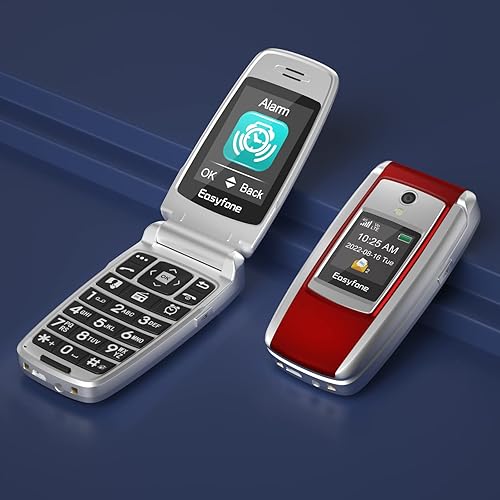 Miniatura 4 de Teléfono celular T300 4G desbloqueado con botón grande para personas mayores, compatible con sonido claro y fuerte y audífonos, botón SOS, tarjeta