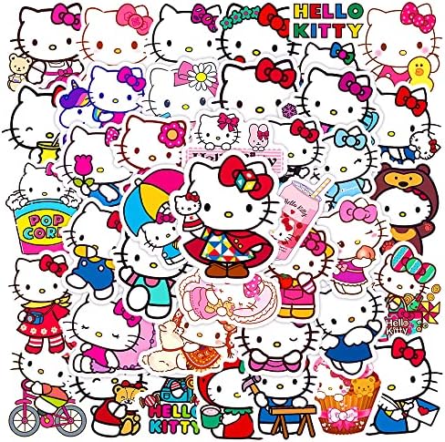 50 pegatinas de Hello Kitty para niños, adolescentes, adultos, niños ...