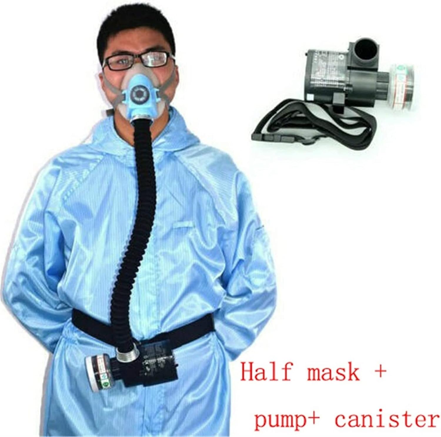 JPQ Sand Blasting Grit Safety Mask Electric Constant Flow Supplied Air