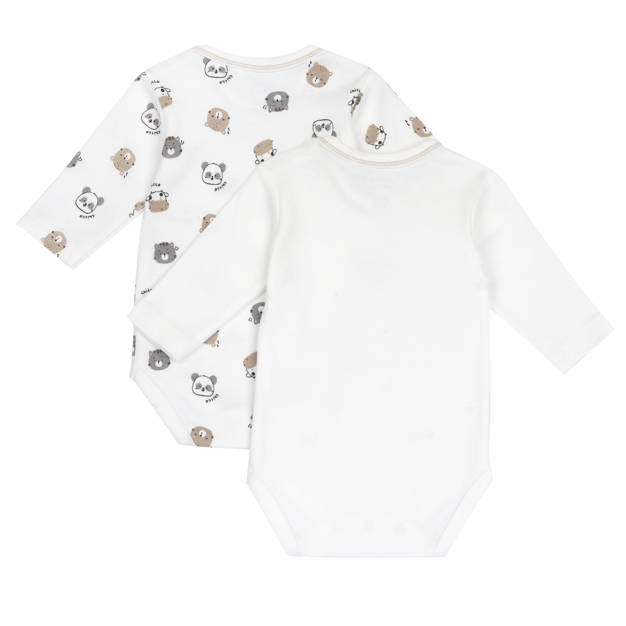 Image secondaire de Body Bébé Manches Longues en Coton Doux - Lot de 2 Chicco