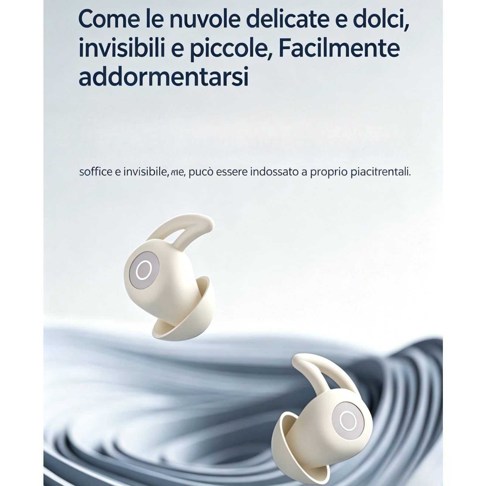 Artevive Bluetooth Moto Earbuds, Auricolari Wireless Per Moto E Dormire, Isolamento Rumore E Comfort (Nero)