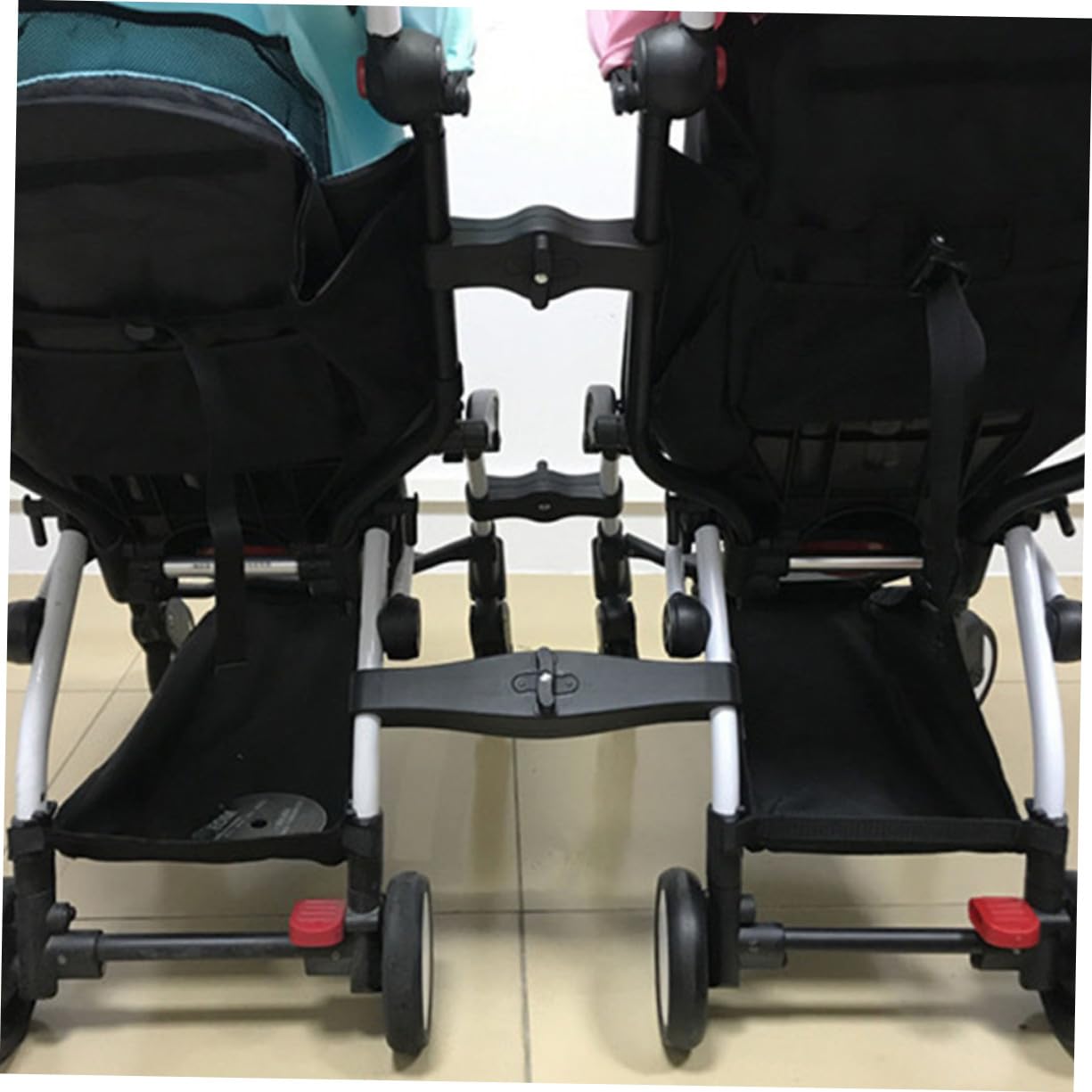3 piezas Conector para Cochecito Doble Adaptador Resistente para Sillas de Paseo Gemelares Accesorio para Carrito para Gemelos y Segundo