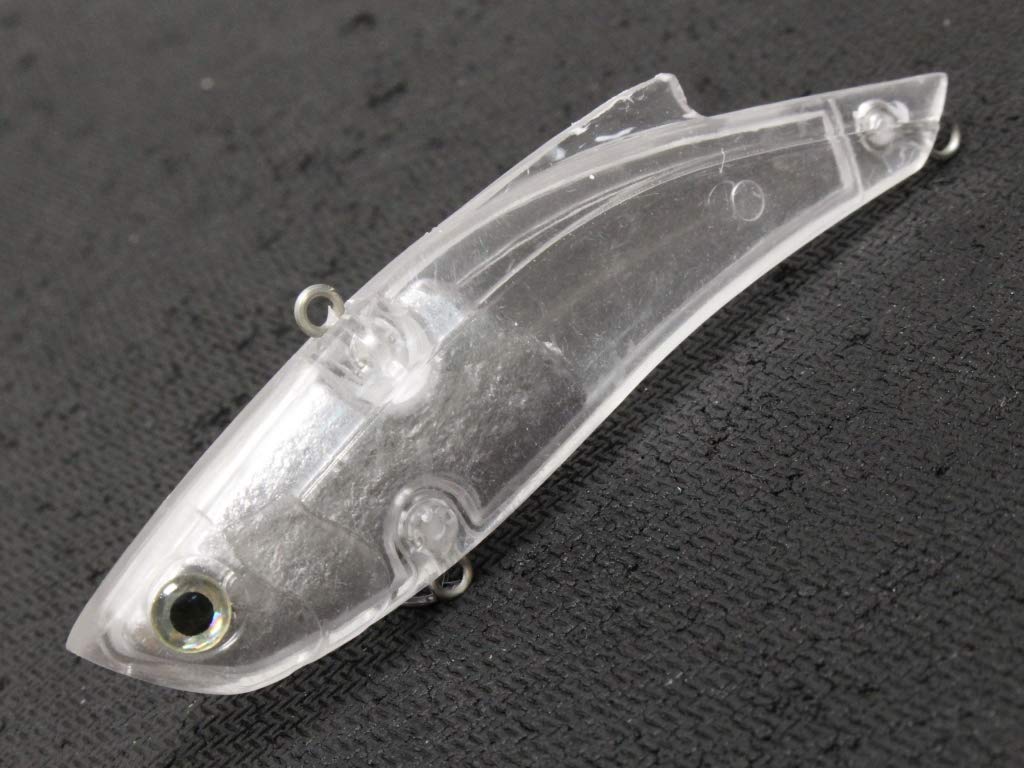wLure 10 Blank Unpainted Minnow Crankbait Topwater Lipless Jerkbait Fishing Lures With Free Eyes (UPL676P10)