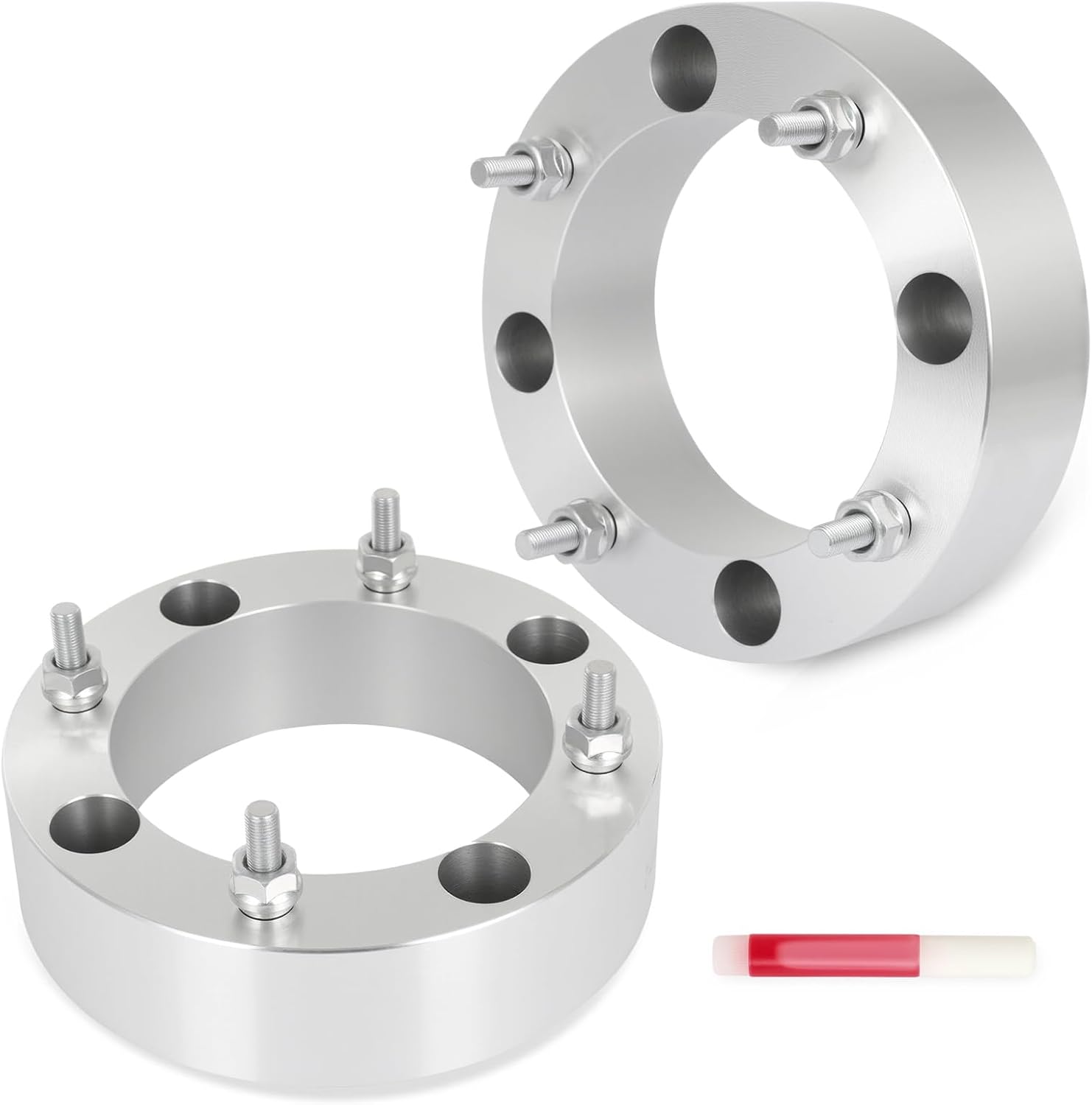 SCITOO 2Pcs 2 inch Wheel Spacers 4X156 to 4X156 with Studs 3/8" x24 Bore 131mm Compatible with for Polaris Sportsman XP 850 2011-2013