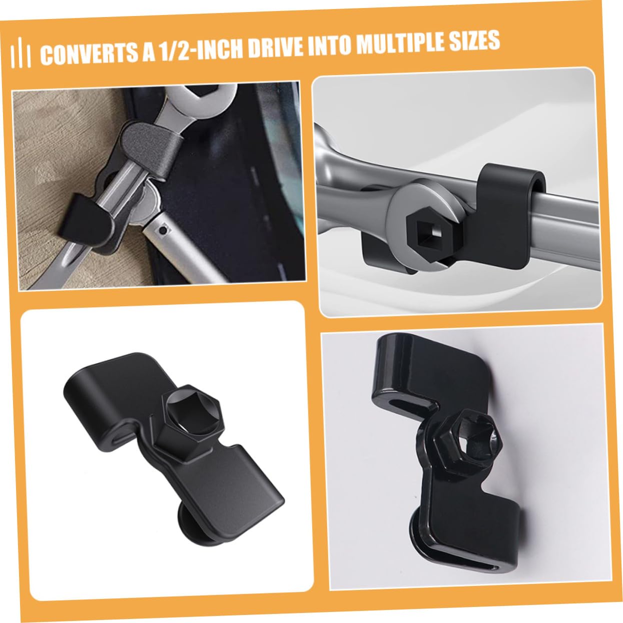 NUOBESTY 5 Pezzi Strumento Estensione per Chiavi Adattatore per Meccanico Magnetico per Compatibile con Drive