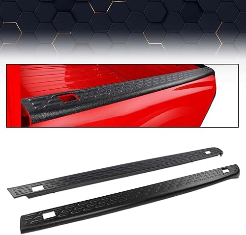 Miniatura 3 de PIT66 Tapas para rieles de cama, protector de moldura compatible con Chevy Silverado 2007-2013/Silverado 2500 HD 3500 HD 2007-2014, 2 unidades (solo