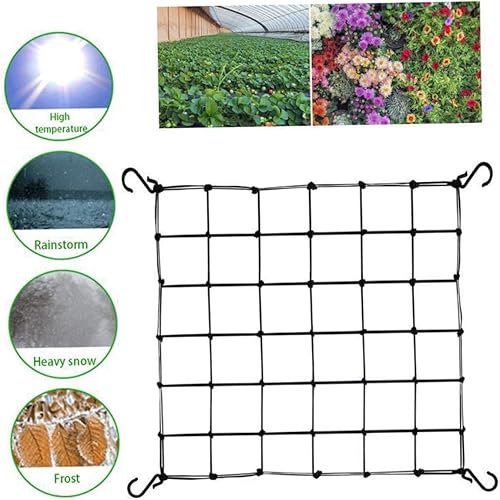 Miniatura 2 de nicylin Red de tienda de cultivo hidropónico para sala de cultivo Scrog Net elástico tienda de campaña Soporte de planta para plantas de interior