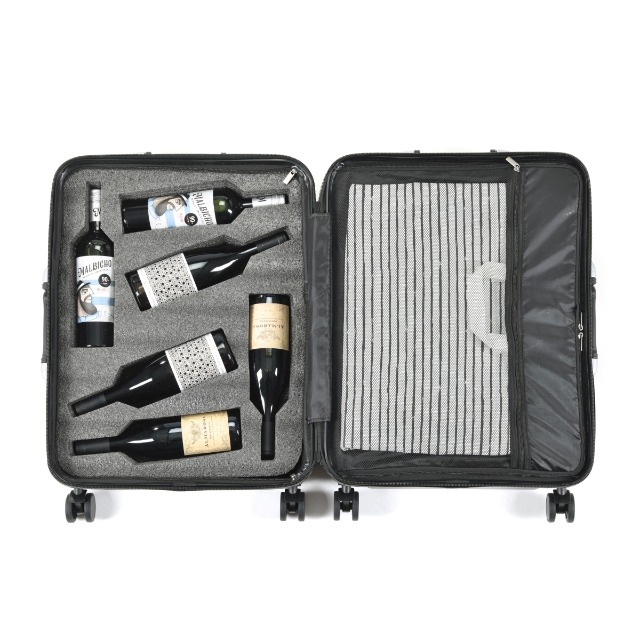 Valigia Per Vino Da 12 Bottiglie Eleganza - Leggera, Con Lucchetto TSA E Ruote 360° - Foto 2