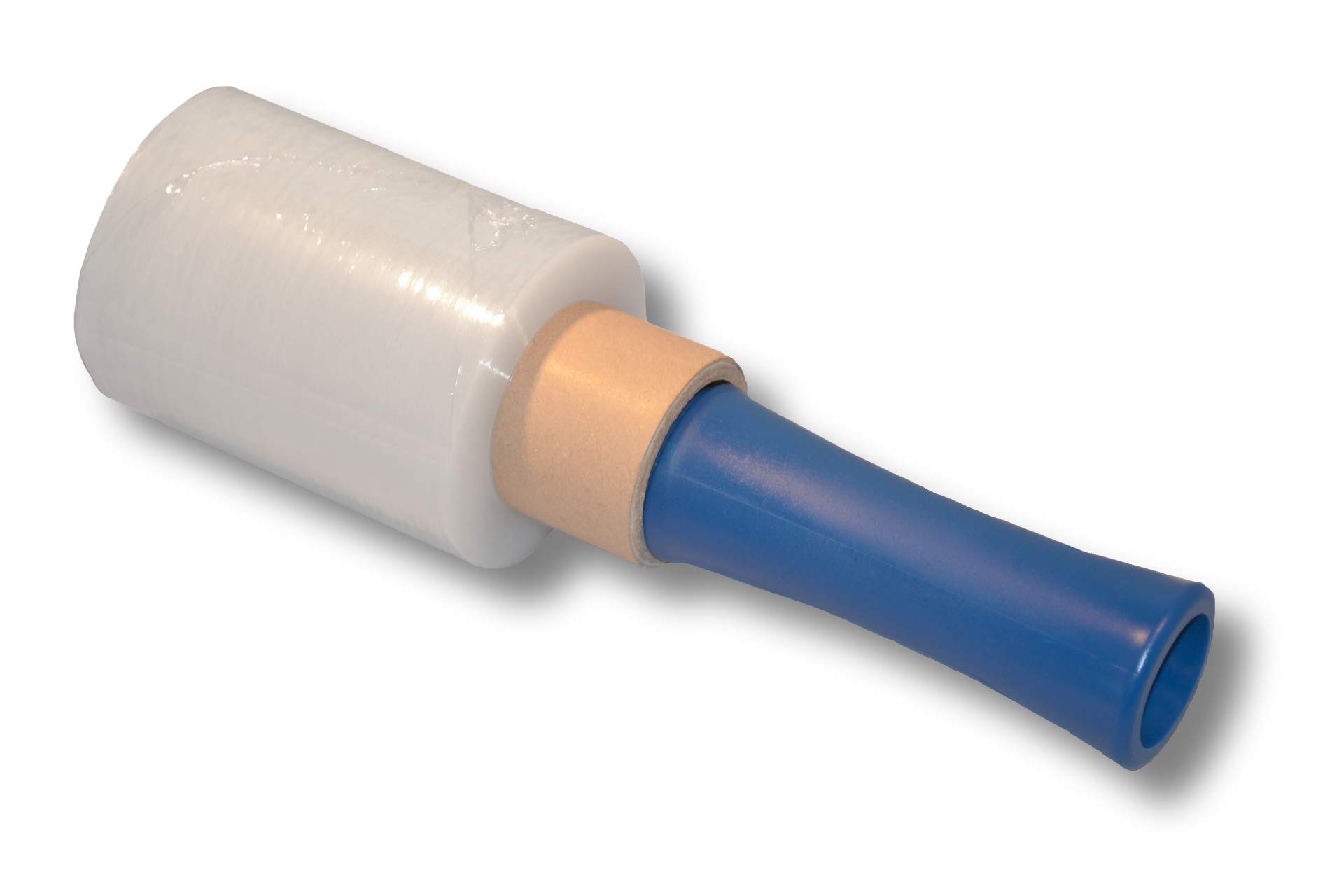 Lot de 40 rouleaux de film étirable – 100 mm de large – 150 m par rouleau – Film étirable en plastique transparent résistant et indéchirable (noir, 40 rouleaux + 1 dérouleur)
