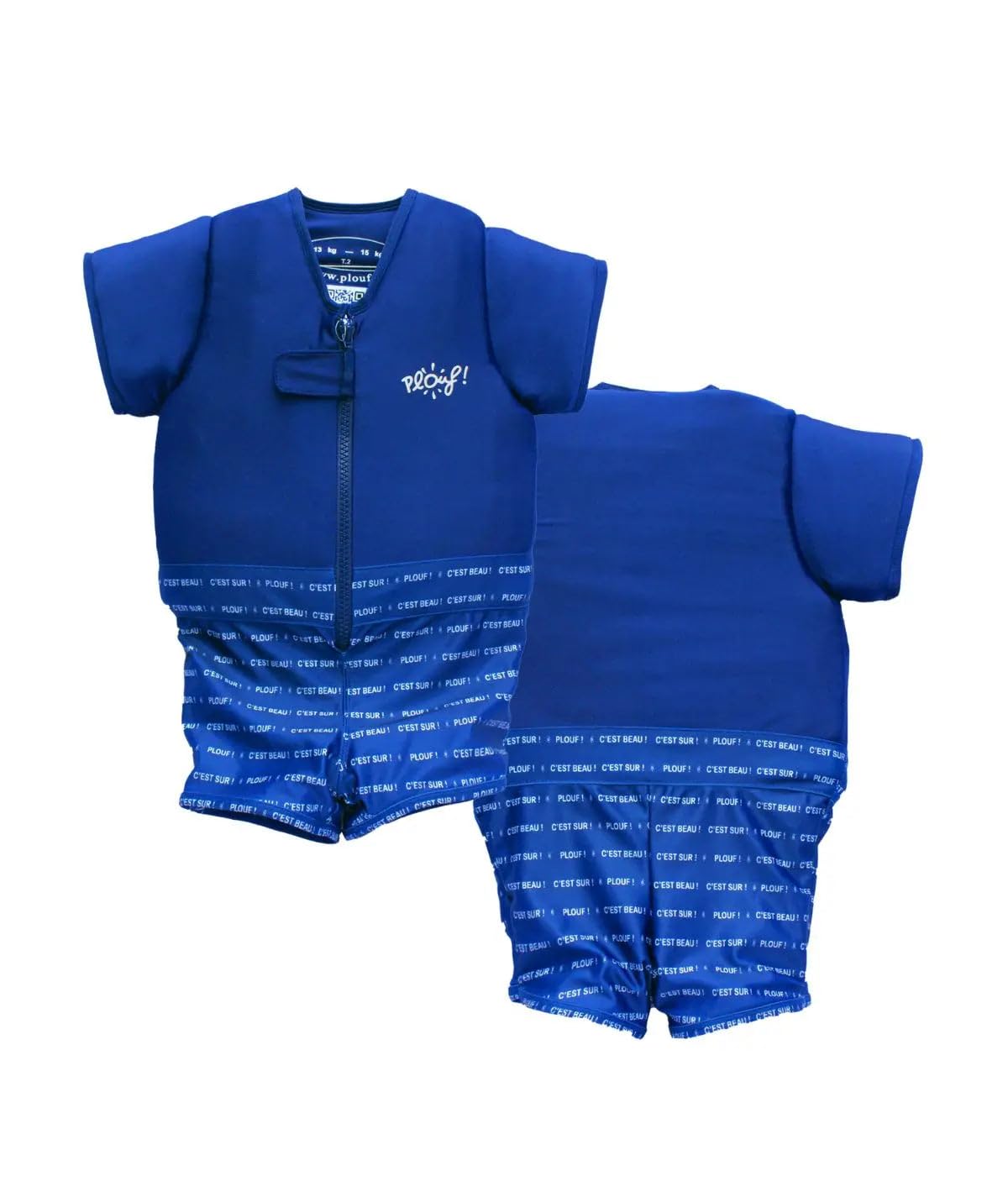PLOUF Maillot de Bain Flottant pour garçon et Fille : Charly - Combinaison Flottante - Gilet Flottant pour la Sécurité et l'Apprentissage de la Natation