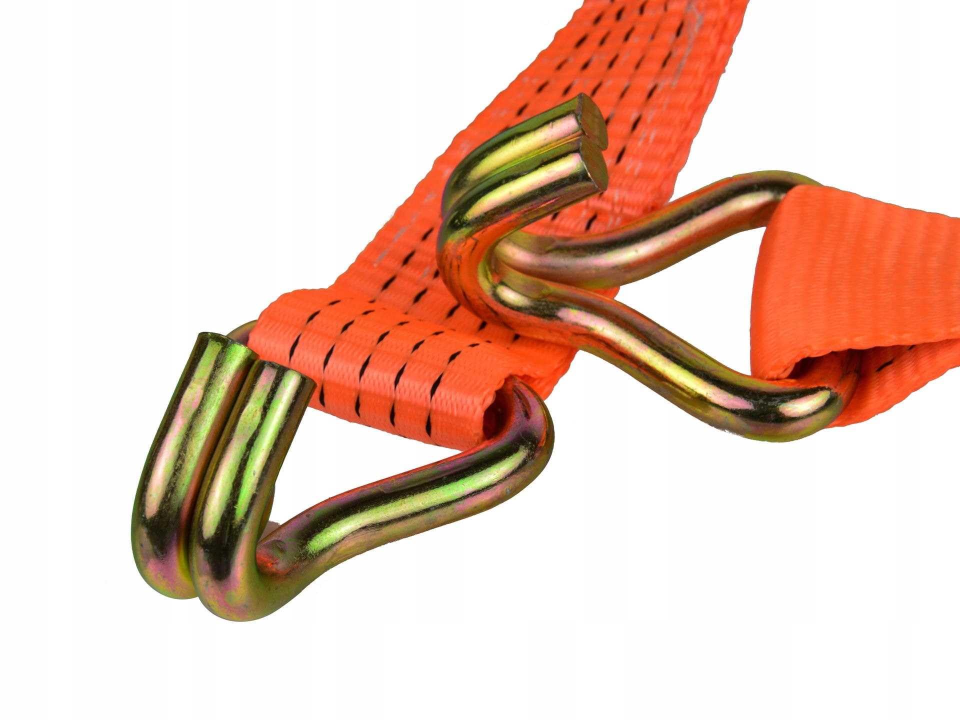 Geko g02360 Spanngurt mit Ratsche Gurt mit J Haken 10 m/5T/50, Mehrfarbig