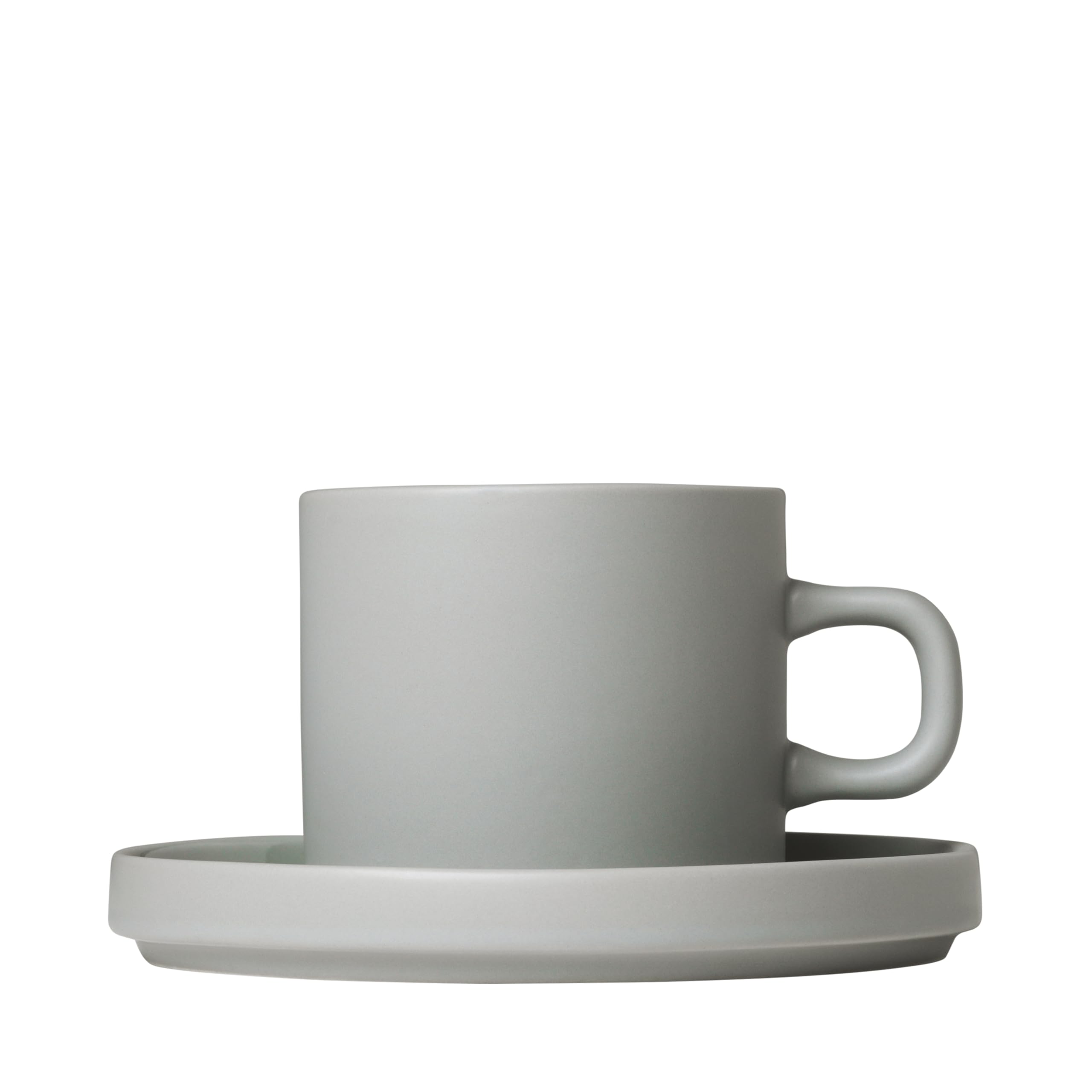 blomus 63911 Set di tazzine da caffè in grès Pilar, da 200 ml, di colore grigio