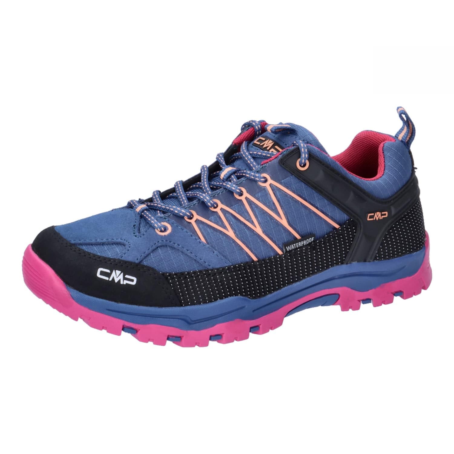 CMP Boy's Unisex Kids Rigel Low Trekking Shoes Wp, Fuxia, 31, Ocean Fuchsia, 12.5 UK Child