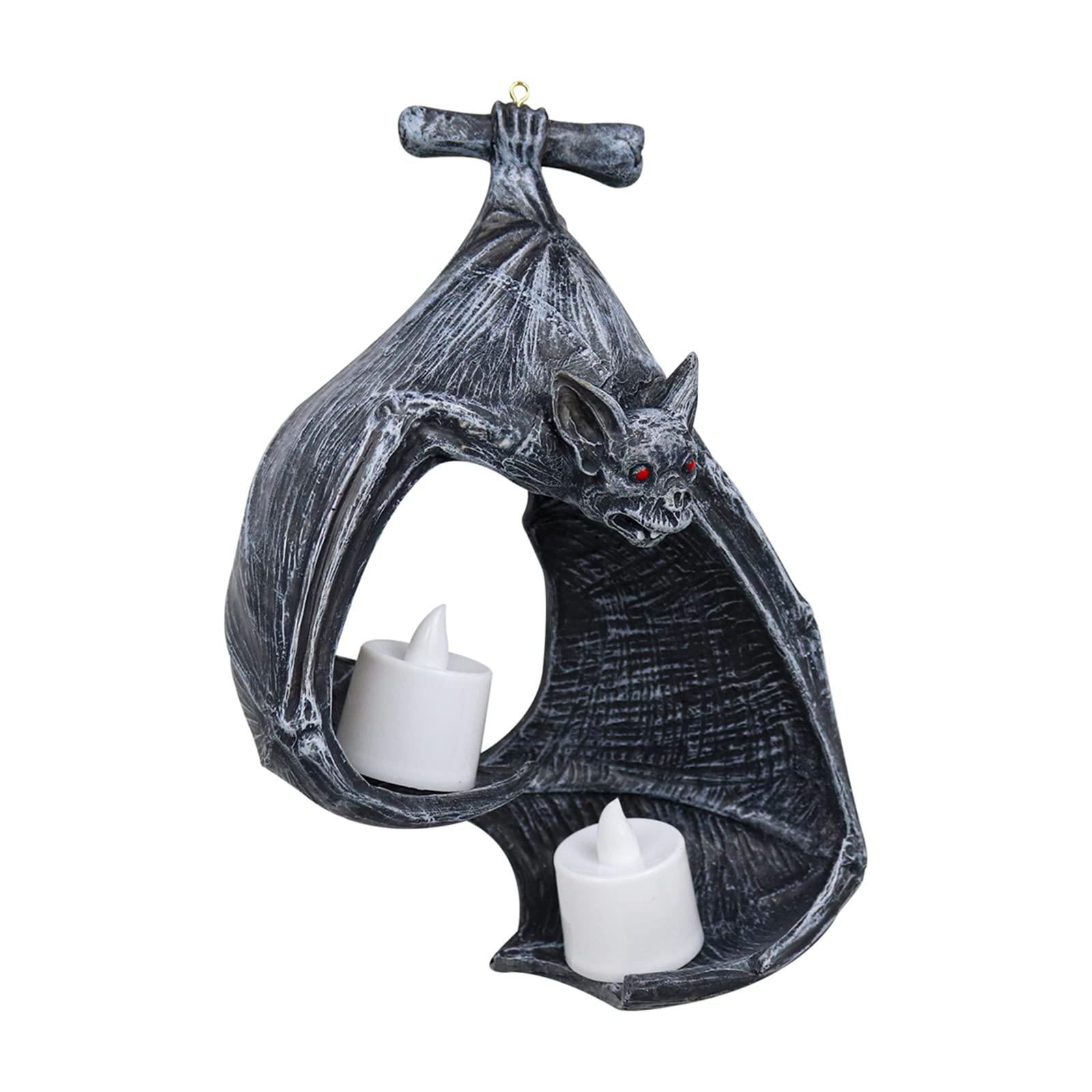 Wall Sconce Holder Bat mounted Tealight Home Decor Sculpture Halloween Candleholder for Room Bathroom Bat Mount Holder Hanging Decor