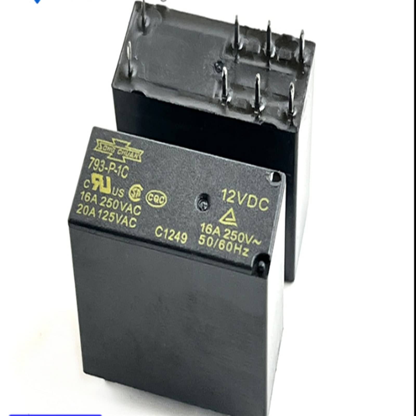 WBNFFUCYU 5PCS/LOT Relay 793-P-1C-24VDC 793-P-1C-12VDC 793-P-1C-6VCD 793 P 1C 793P1C DC24V 24V 6V 12V 16A 250VAC 8PIN(12V 5PCS)