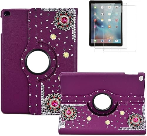 STENES Bling - Funda compatible con Samsung Galaxy Tab S6 Lite (2022) de 10.4 pulgadas, elegante, 3D hecha a mano, flor de diamante de cristal hecha