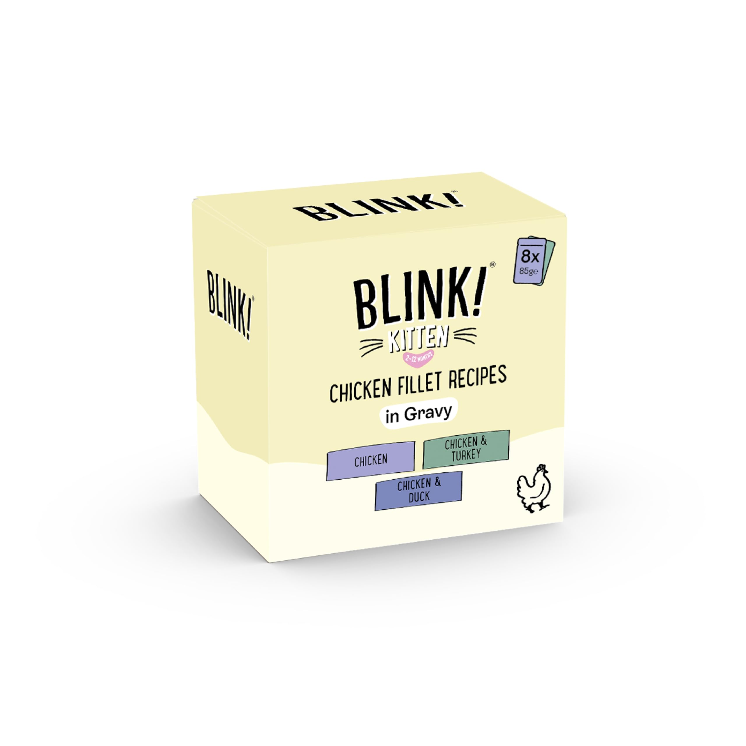 Blink! Kitten Chicken Pouch Selection in Gravy 8 x 85 g — image 1