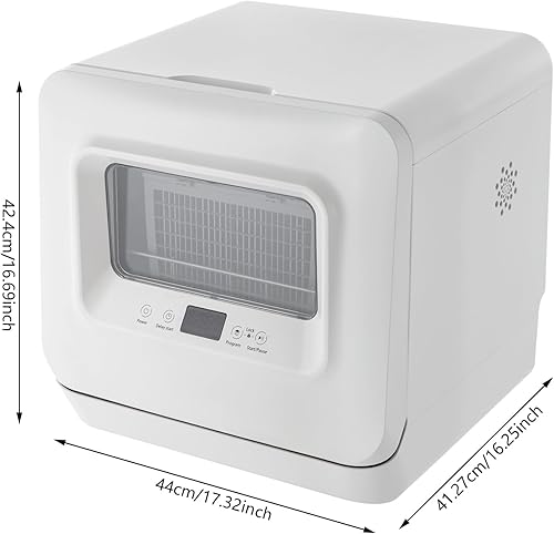 Miniatura 2 de Lavavajillas portátiles 3 en 1, mini lavavajillas con filtro extraíble y ruedas, 5 programas de lavado, lavavajillas para cocina, apartamentos,