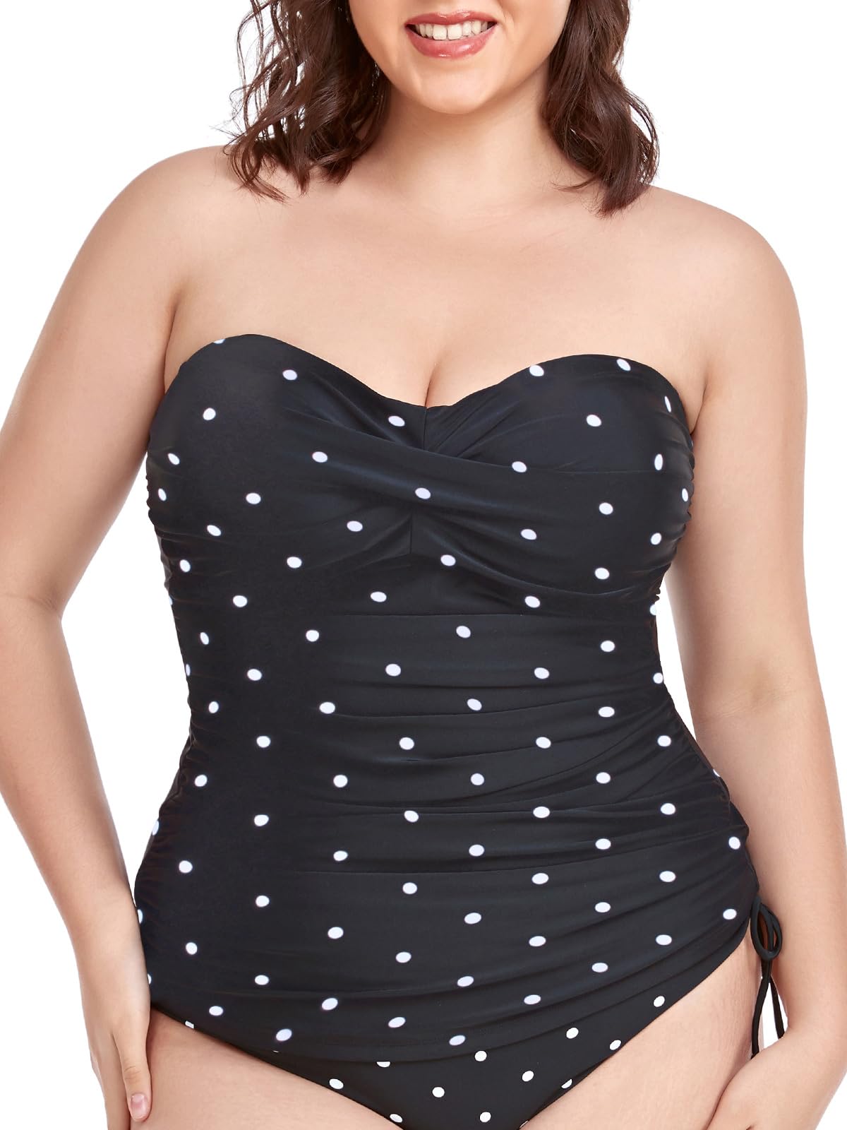 RELLECIGAWomen's Ruched Tankini Top
