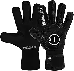Luva de Goleiro Campo e Society Semi Profissional N1 Starter Cor:Black, Tamanho:11