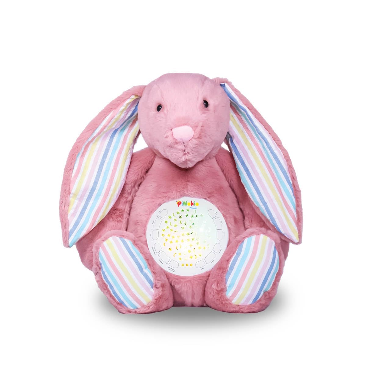 Pinokio Dreamy Light Projector – Washable Pink Bunny Plush Soft
