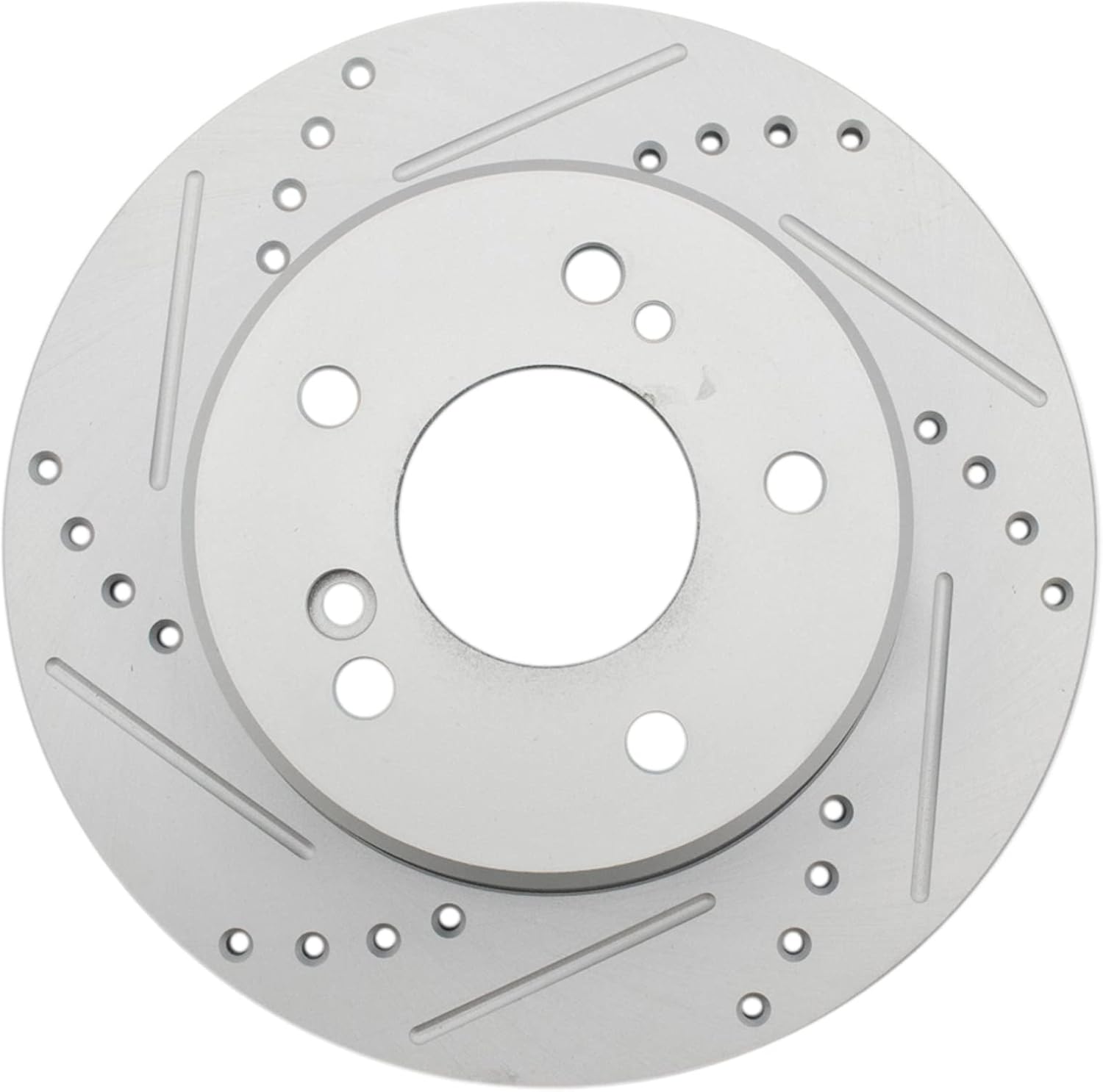 TRQ Front and Rear Brake Rotor Set G Coated Drilled Slotted Compatible with 1996-2000 Mercedes-Benz C280 1996-1997 E300 1998-2004 SLK230 1999-2007 C230 2001-2005 C240