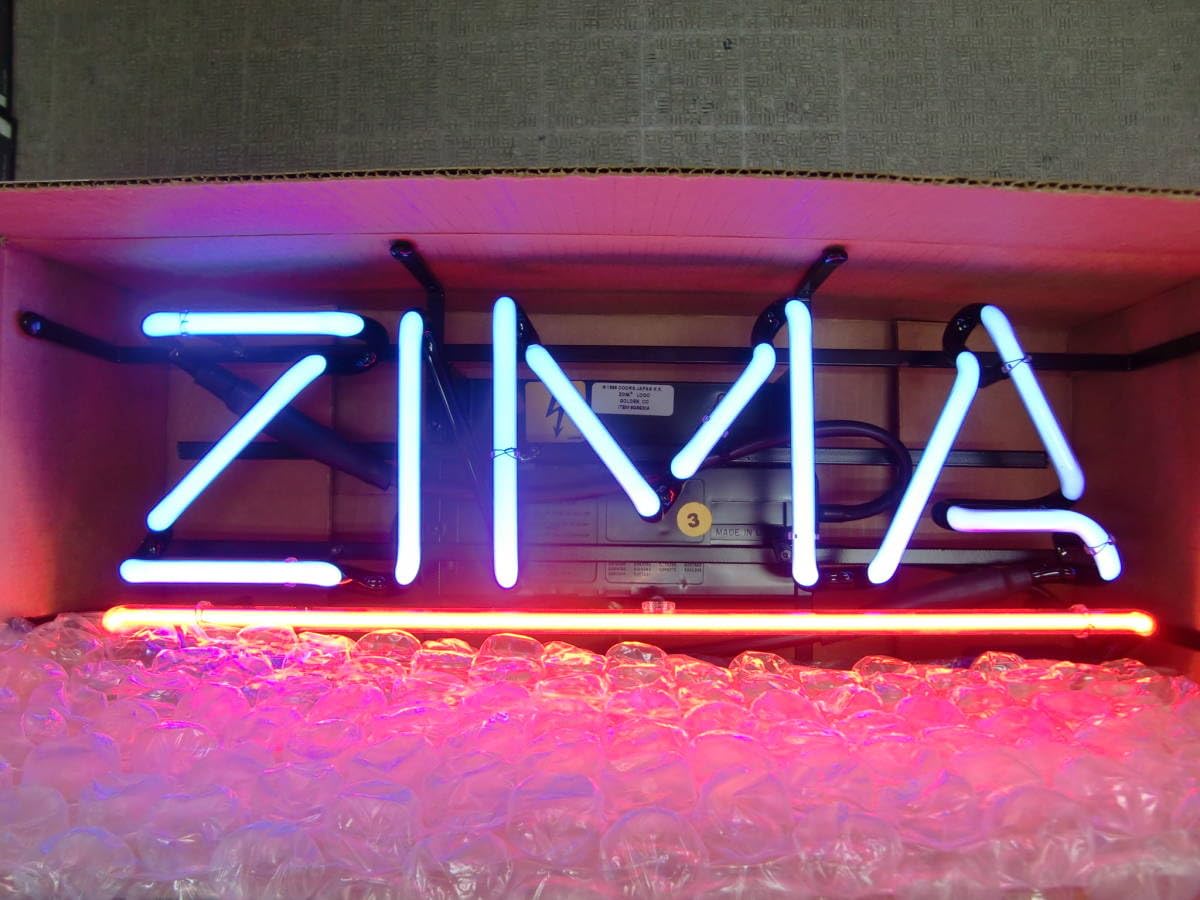 ZIMA ネオン看板 青・赤 Amazon.co.jp: ZIMA ジーマ ネオン管/ネオン 