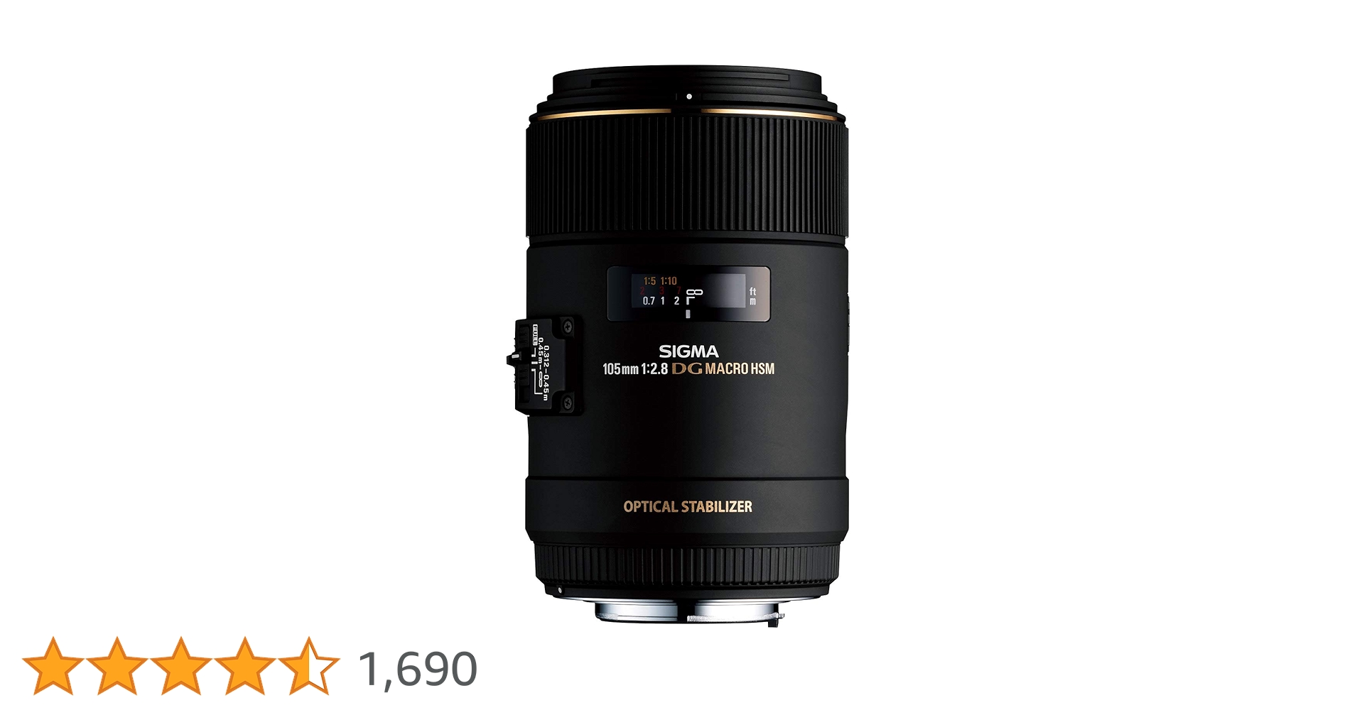 SIGMA 105mm F2.8 DG MACRO HSM OS キヤノン用 Sigma 105mm F2.8 EX DG OS HSM Macro Lens for Canon SLR
