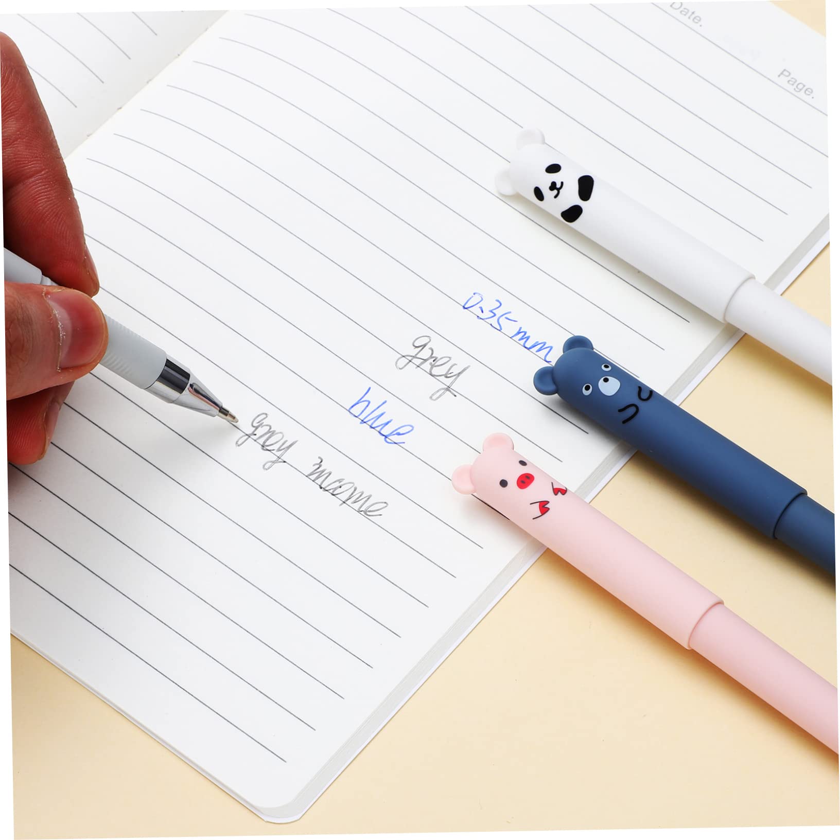 VILLCASE 5 Ensembles Lot De 5 Stylos À Bille Effaçables Marqueurs Effaçables Stylos De Signalisation Fournitures De De Dessin Animé De Signature 8 pièces * 5