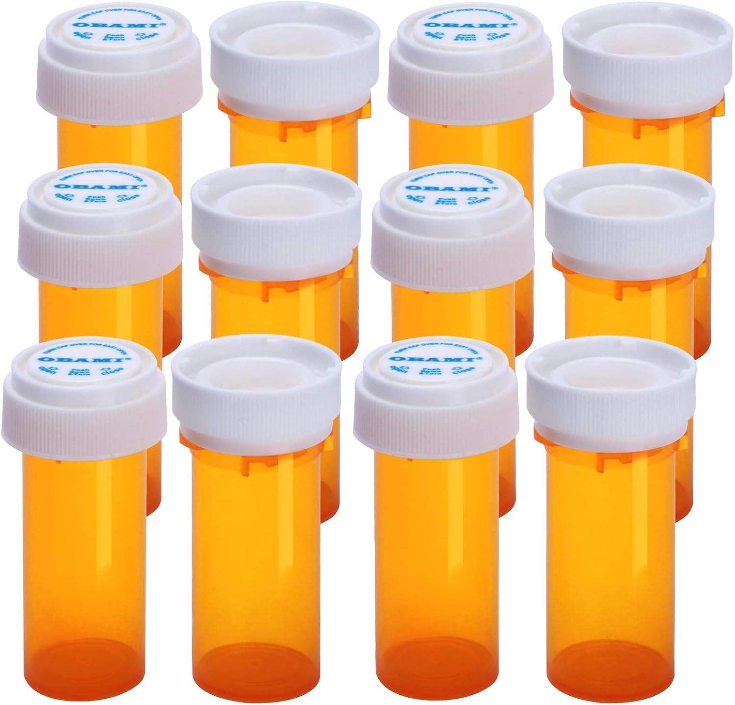 Plastic Empty Pill Bottles with Double Sided Use (Child