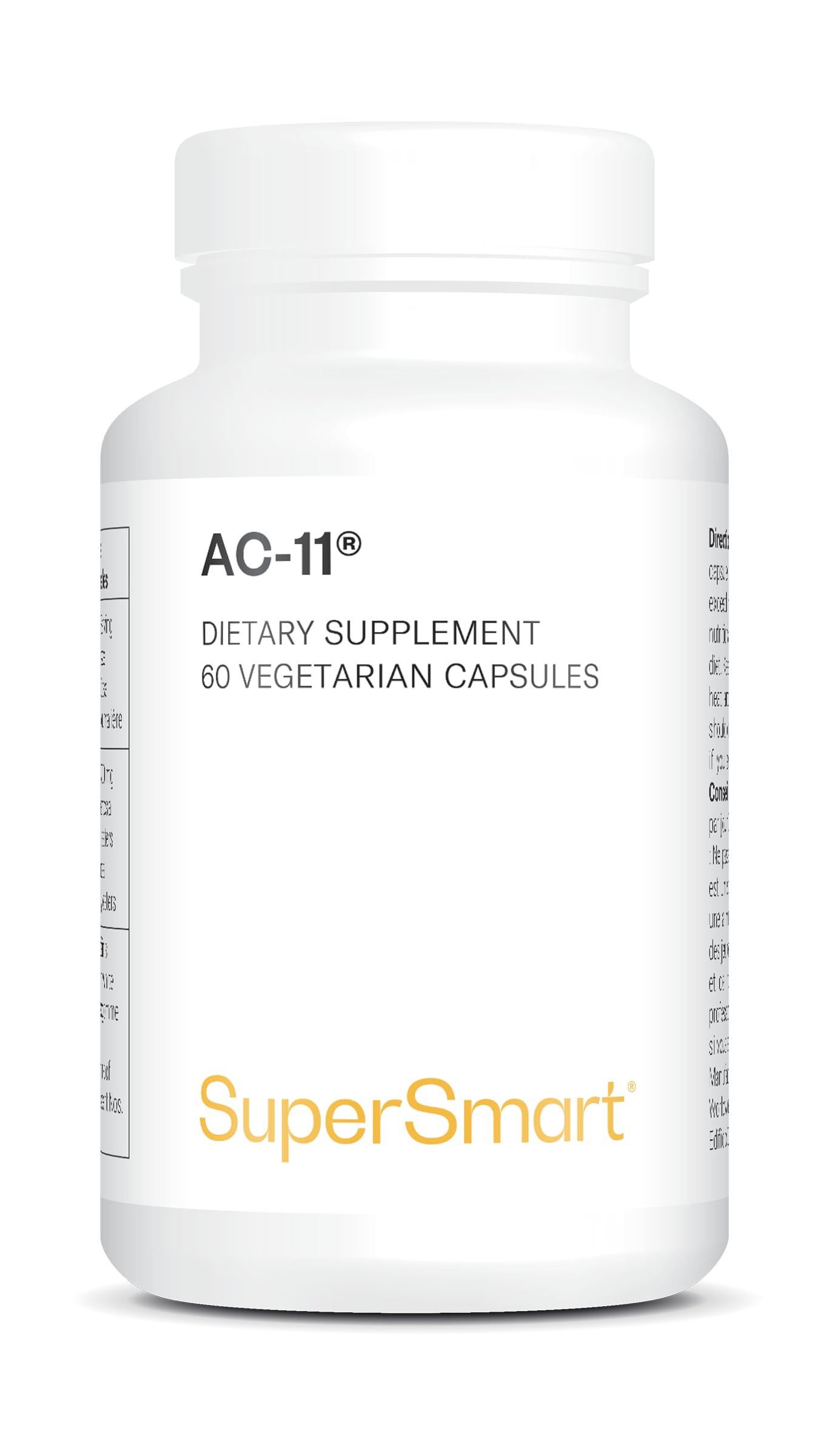 AC-​11® - Boost Immunitaire - Extrait Supérieur de Griffe de Chat Breveté - Action Antioxydante et Anti-​Inflammatoire - Vegan - Supersmart