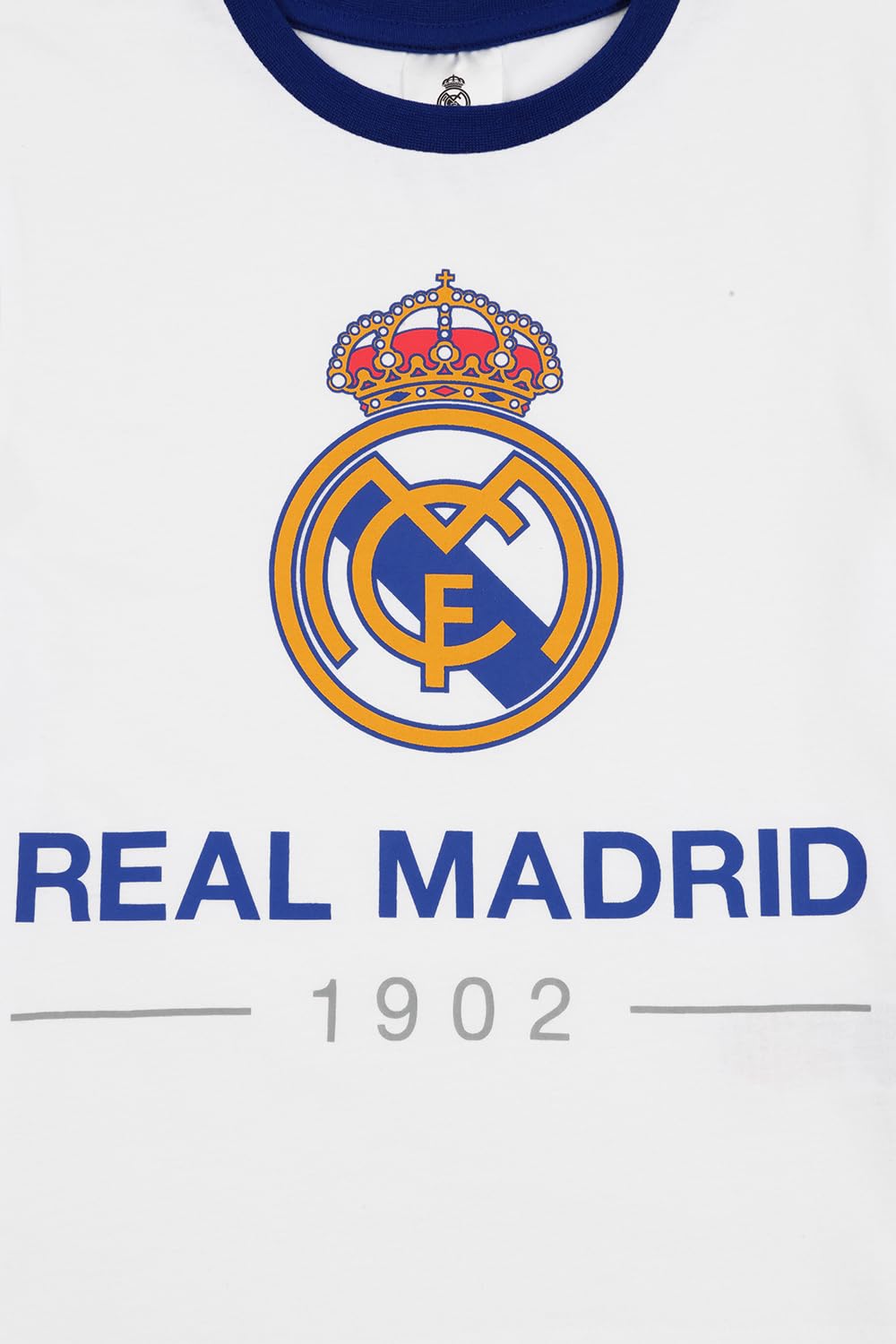 Real Madrid Chicos CF Pijamas Largo de Algodón Fútbol PJs para Niños