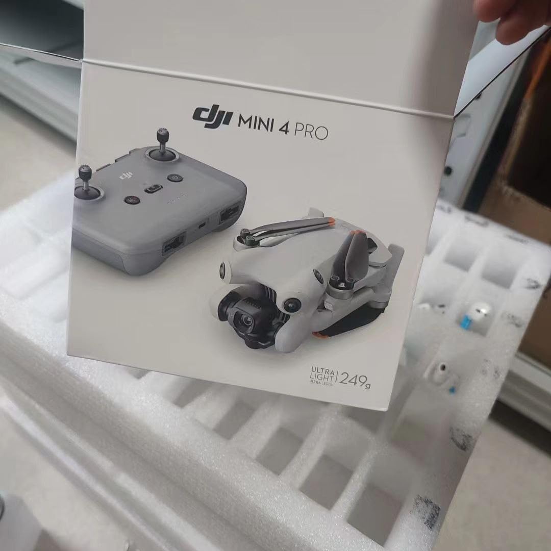 Mini 4 Pro Aircraft Only, Replacement Unit for Crash Lost DJI Mini 4 Pro Drone Kit(Excludes Remote Controller, Flight Battery, and Accessories), Gray