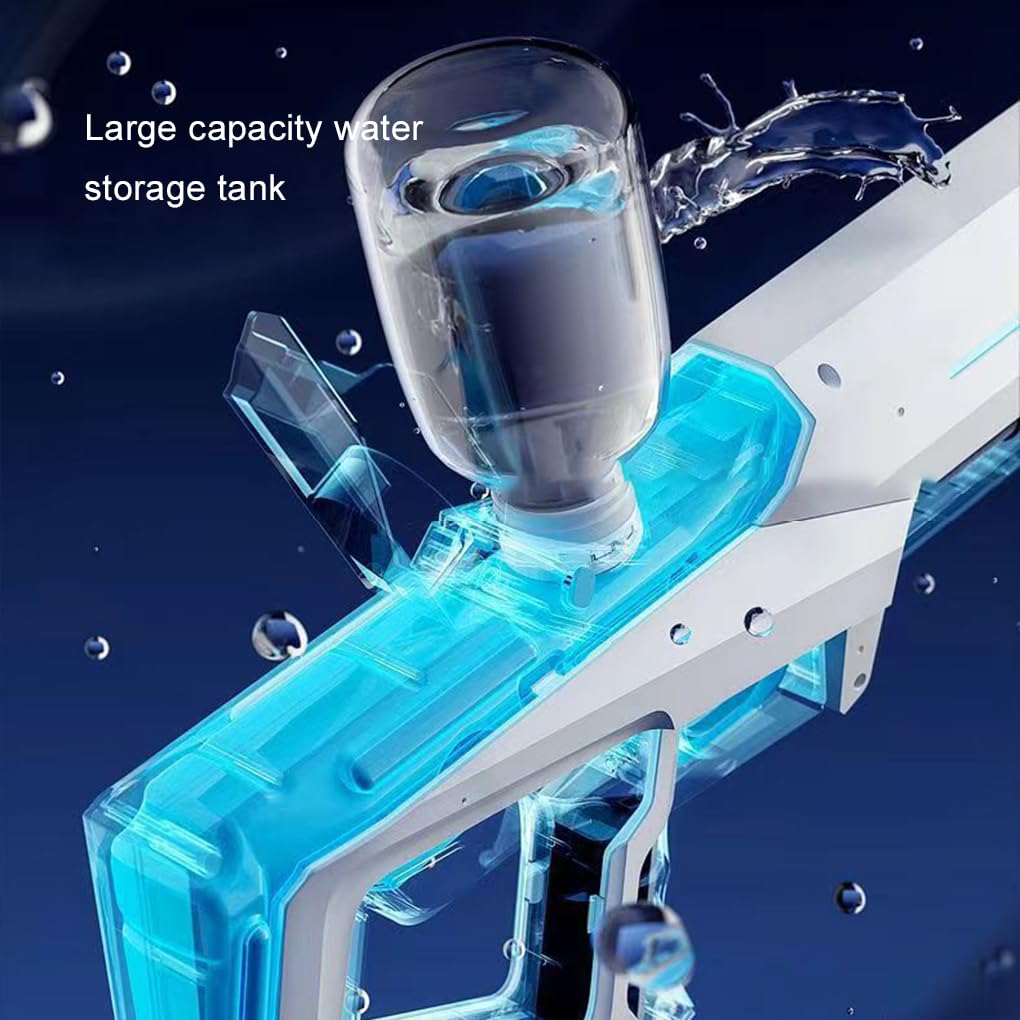 Automatische Wasserpistole für Kinder,starke Wassermenge (8-10 Meter),weiß
