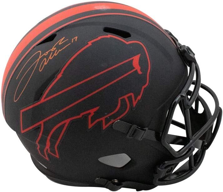Josh Allen Autographed Buffalo Bills Eclipse Replica Full-Size Football Helmet - BAS COA (Red Ink) : Collectibles & Fine Art
