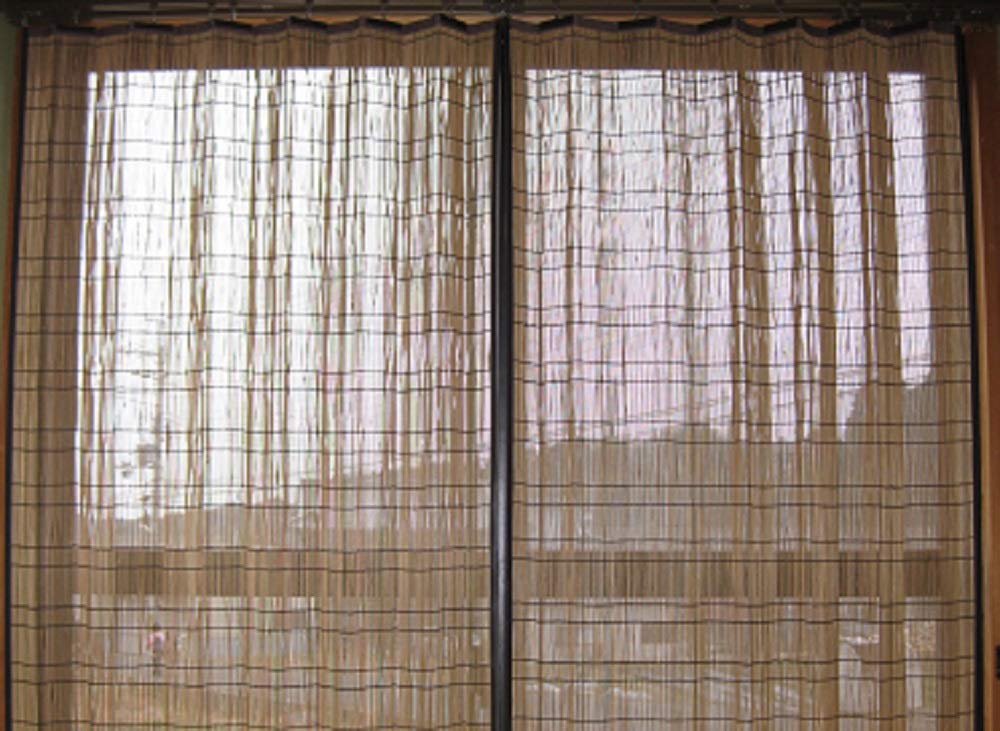 木製カーテンすだれWサイズ 木製すだれカーテンWサイズ2枚組