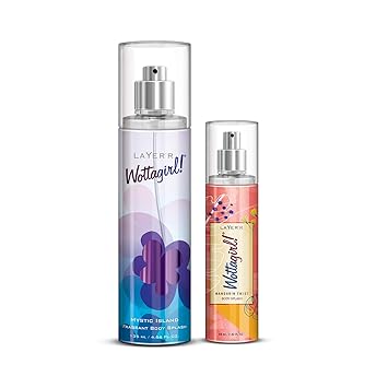 Layerr Wottagirl Body Splash Mystic Island 135ml with Layerr Wottagirl Mandarin Twist 60ml