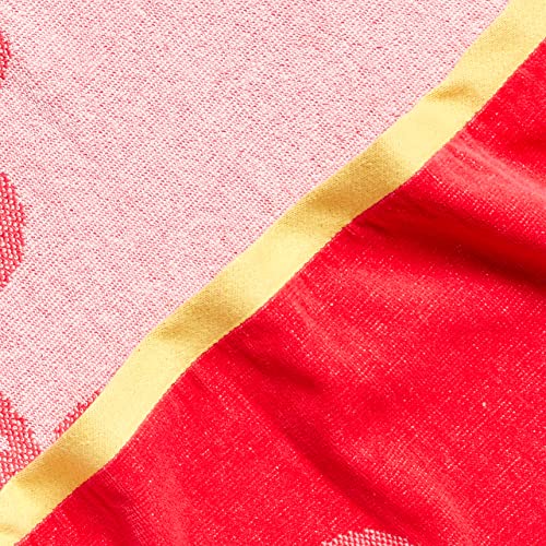 Amazon Basics Oversized Premium Cotton Beach Towel, 2-Pack, Flamingo, 72" x 36" - Thumbnail 3