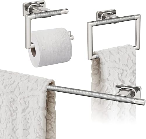 Vista 64 de Amerock BH26615PNBBZ Toallero de níquel pulido/champán dorado Toallero de 24 pulgadas (24.016 in) Esquire Toallero de baño Accesorios
