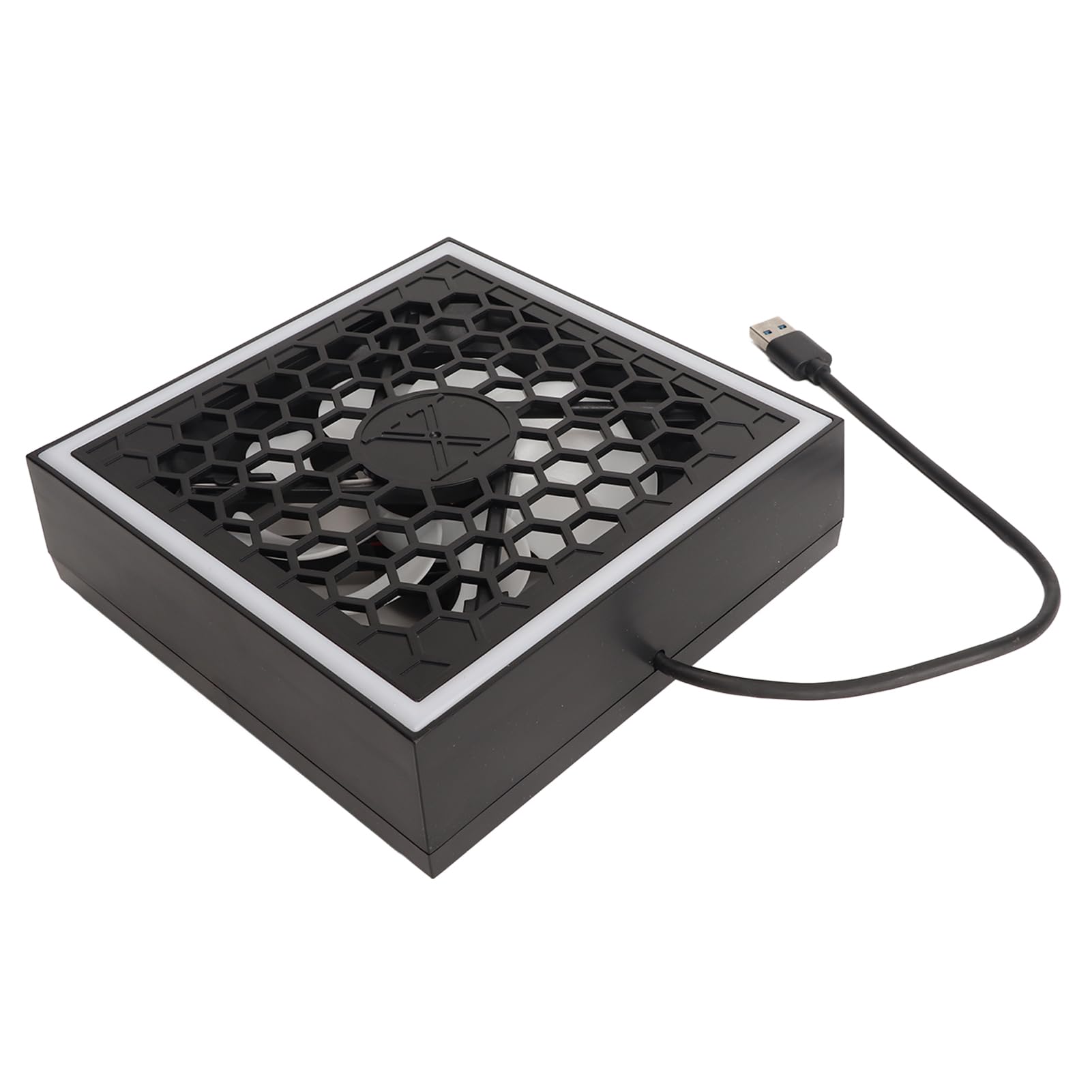 Acouto Ventola Raffreddamento Top con LED RGB 7 Modalità e Doppia Porta USB 3 Velocità per Console Series X