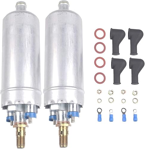 Bomba de combustible EFI externa eléctrica de alto rendimiento con filtro interno/filtro y kit de instalación de reemplazo compatible con
