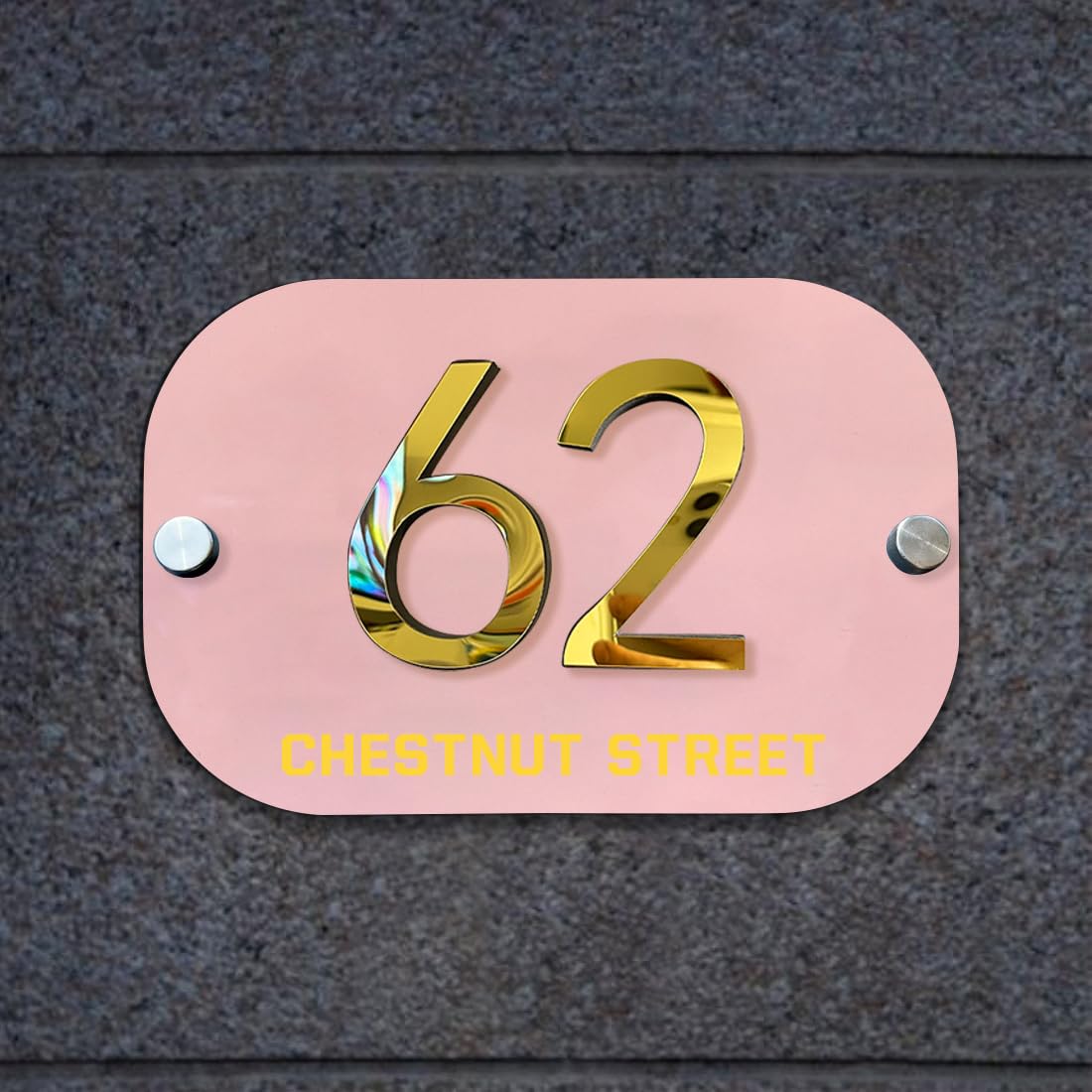 Targa Solare LED Personalizzata - Numeri Civici Illuminati Per Esterno, Acrilico - Foto 3