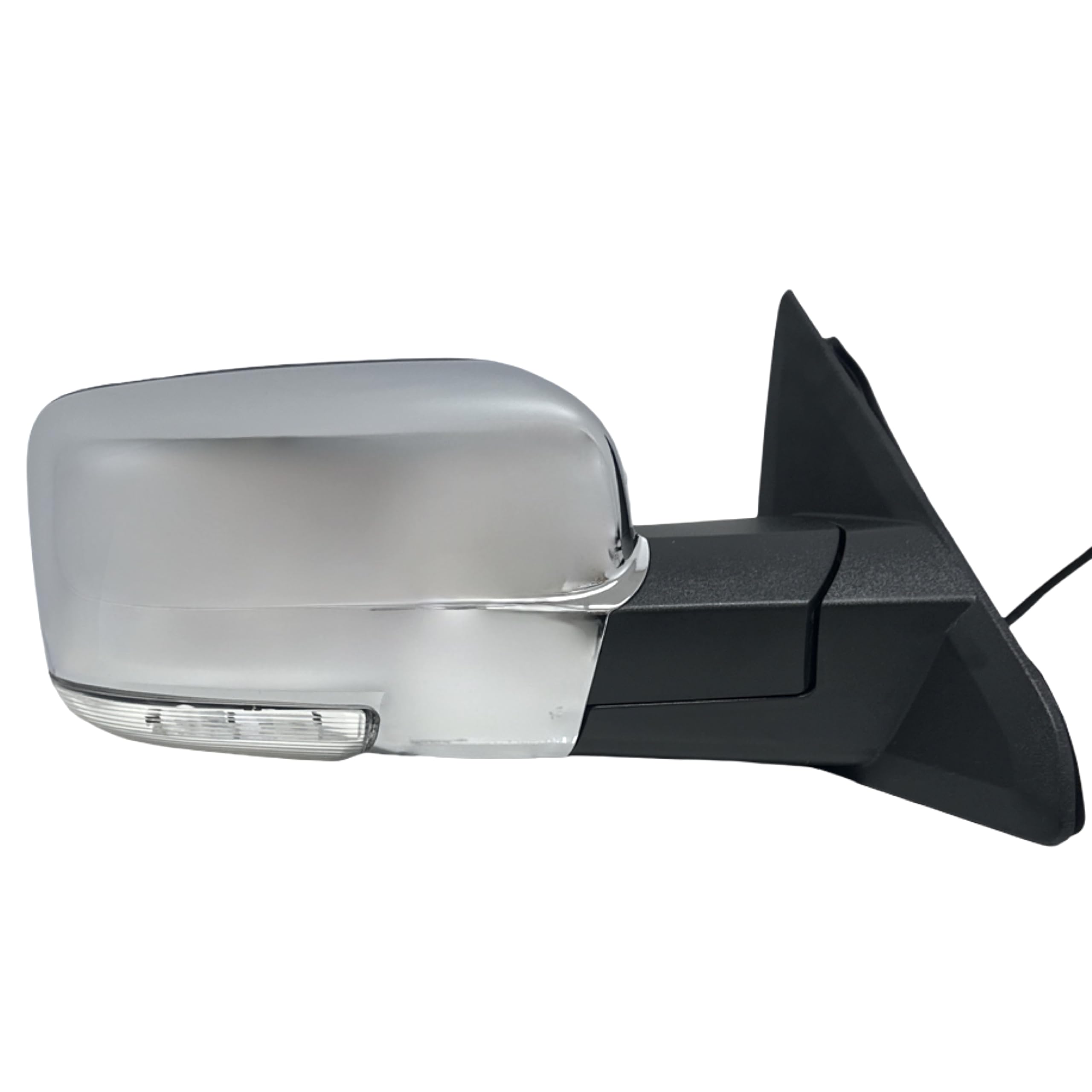 Spieg Passenger Side Mirror for 2009-2018 RAM 1500 2500 | 2019-2022 RAM 1500 Classic Power Adjustment Heated Turn Signal Manual Folding Puddle Light