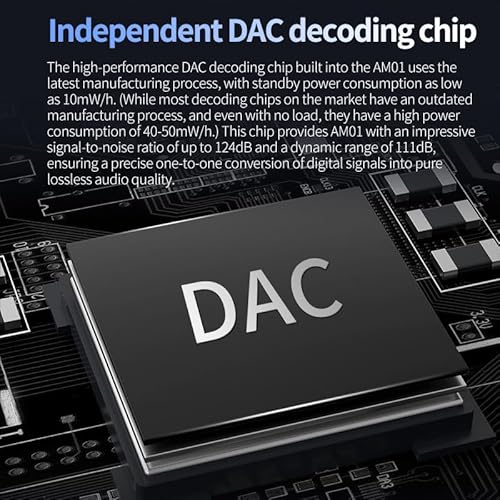 erjigo Amplificador de decodificação DAC portátil KZ AM01, fêmea de 3,5 mm para tipo C, cabo adaptad