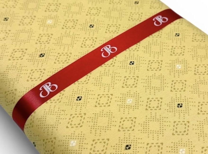 Image of JHABAK'S Unstitched Print Shirt Fabric for Men - Polycotton Material - 2.25Meter Shirt Piece Cloth