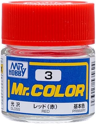 GSI Creos C3 Gloss Red 10ml Bottle, GSI Mr. Color